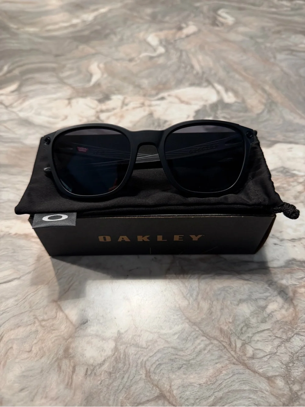 Oakley Ojector Men’s Black Frame Sunglasses with Dark Grey Lenses